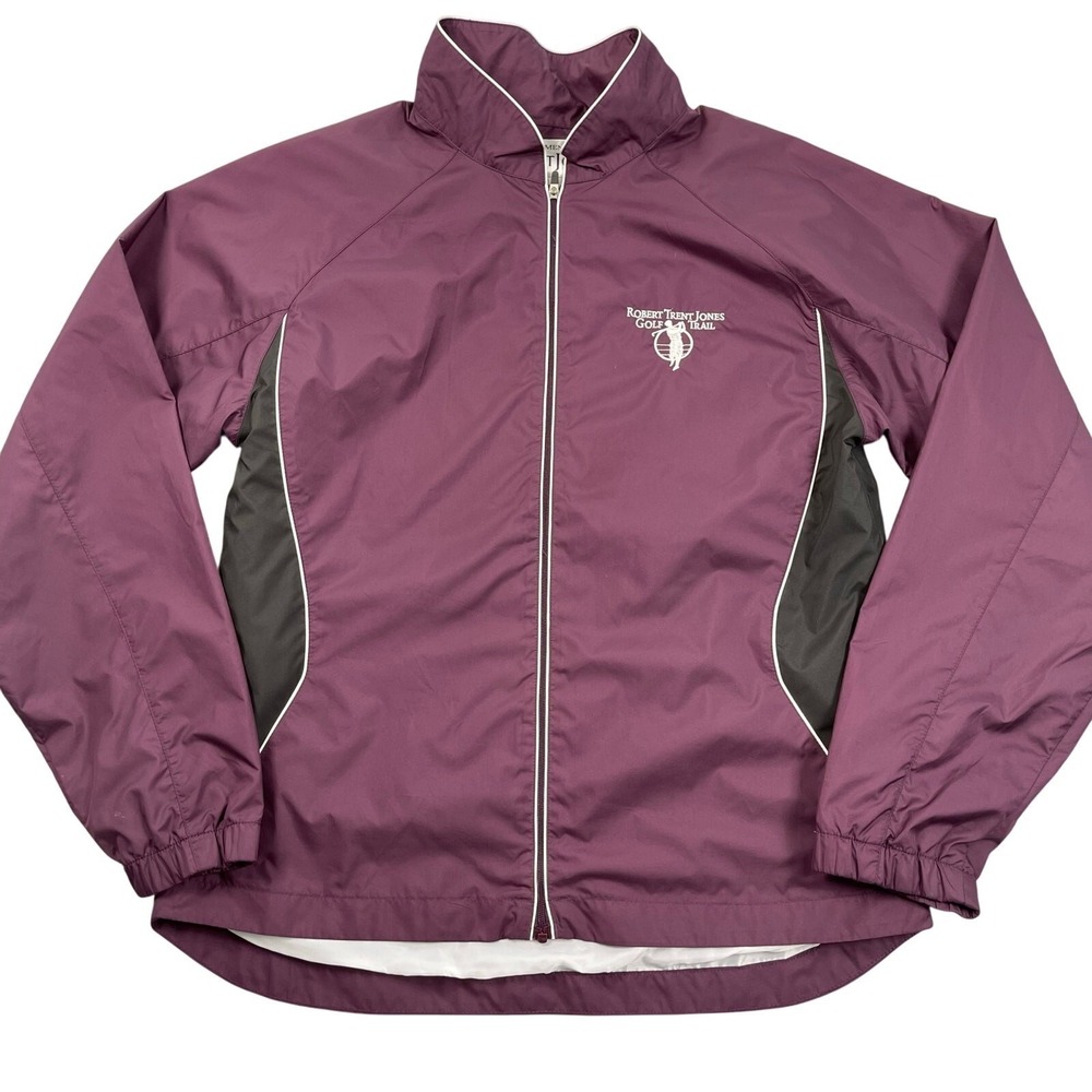 FootJoy Jacket Womens Small Plum Robert Trent‎ Jones Golf Trail Windbreaker